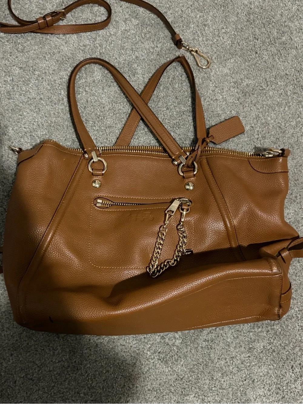 Coach Tote Bag with Gold Hardware
